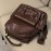 Large Capacity Vintage Brown Backpack - Versatile Shoulder & Handbag, Zipper Closure, Polyester Lining, Ideal for Travel & Daily Use, Travel Backpack | Retro Style Bag | Durable Straps