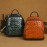 Real Leather Women'S Backpack, Retro Cowhide Backpack, Large Capacity, Fashionable And Versatile Backpack, Casual Bag