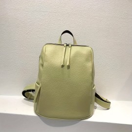 [Stylish Backpack] Convertible Women's Backpack | Stylish Solid Color PU Daypack with Zip Closure, Polyester Lining, Adjustable Straps for Travel & Everyday Use, Textured Finish, Modern Casual Bag (White/Green/Yellow/Black)