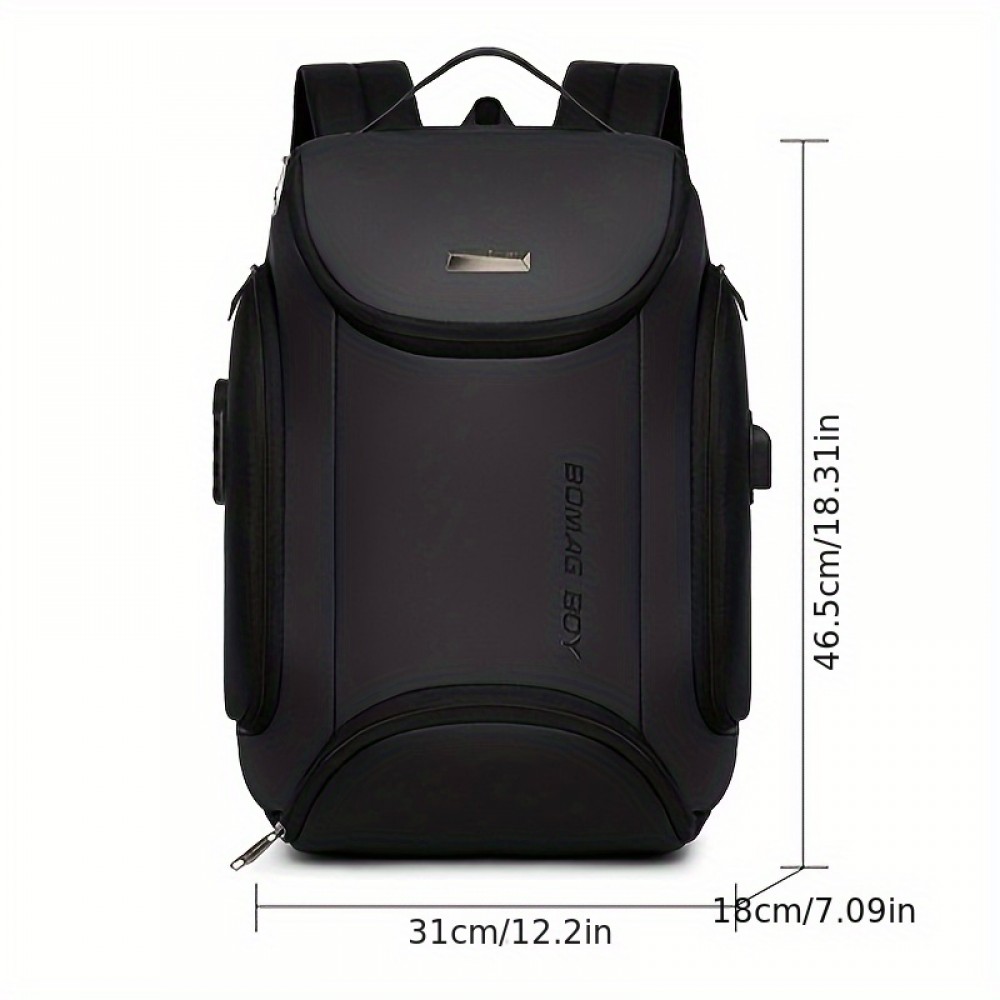A Stylish Large-Capacity Travel Backpack with a Laptop Compartment, Multifunctional Computer Bag, Suitable for Commuting And Travel, Featuring Adjustable Straps, Ideal for Outdoor Business And Short Trips, Equipped with a Security Combination Lock, Initial Code Is 0-0-0.