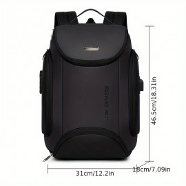 A Stylish Large-Capacity Travel Backpack with a Laptop Compartment, Multifunctional Computer Bag, Suitable for Commuting And Travel, Featuring Adjustable Straps, Ideal for Outdoor Business And Short Trips, Equipped with a Security Combination Lock, Initial Code Is 0-0-0.