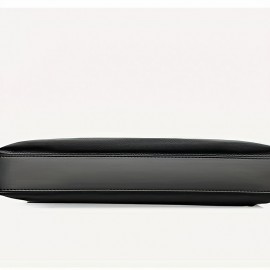 [Luxury Briefcase] Luxury Men's Briefcase | Sleek Black Office and Travel Bag with Laptop Compartment, Adjustable Shoulder Strap, and Secure Zip Closure for Daily Commute, Business, or Casual Outings