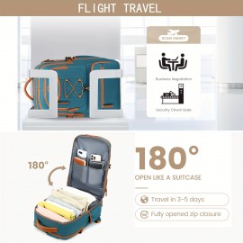 Travel Backpack, Airline Approved with Shoe Compartment Casual Backpack, 15.6-inch Laptop Backpack for Men and Women, Business Work Travel Backpack, Suitable for Flight Boarding Use