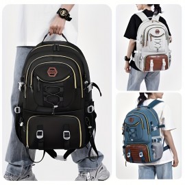 Unisex Casual Backpack with Separate Shoe Compartment, Large Capacity Premium Travel and Hiking Bag for 15-inch Laptop