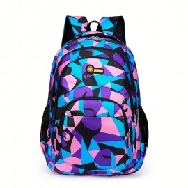 Stylish Multifunctional Travel Backpack for Men and Women, Large Capacity, Lightweight Commuter Student Bag with Tablet Compartment, Adjustable Shoulder Straps, Polyester Lining, Casual Convertible Design, Backpack for Travel