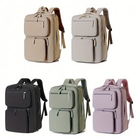 Expandable Laptop Backpack with Dry/Wet Separation, Multi-Layer Multi-Pocket Multi-Zipper Storage Travel Student Shoulder Bag, Large Capacity Laptop Compartment Handbag Multifunctional Crossbody Bag, Suitable for Business Trips, Vacations, etc