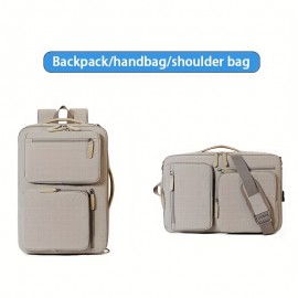 Expandable Laptop Backpack with Dry/Wet Separation, Multi-Layer Multi-Pocket Multi-Zipper Storage Travel Student Shoulder Bag, Large Capacity Laptop Compartment Handbag Multifunctional Crossbody Bag, Suitable for Business Trips, Vacations, etc