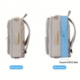 Expandable Laptop Backpack with Dry/Wet Separation, Multi-Layer Multi-Pocket Multi-Zipper Storage Travel Student Shoulder Bag, Large Capacity Laptop Compartment Handbag Multifunctional Crossbody Bag, Suitable for Business Trips, Vacations, etc