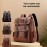 Customizable Men's Business Backpack - Large Capacity Laptop Bag with Adjustable Straps, Tablet Compartment & Synthetic Leather Lining, Black, Brown, or Tan, Perfect for Daily Commute & Travel, Travel Backpack