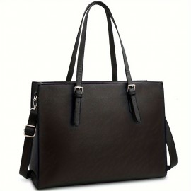 Laptop Bag For Women Waterproof Lightweight 15.6 Inch Computer Tote Bag Business Office Briefcase Large Capacity Handbag Shoulder Bag Professional Office Work Bag