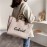 Personalized Embroidered Canvas Tote Bag - Custom Name Large Capacity Shoulder Bag with Chain Strap, Khaki Canvas Bridesmaid Gift, Summer Beach & Backpack Accessory, Ideal Birthday Anniversary Present for Girlfriend Mom Family Friends, Bridesmaid Gift Bag, Elegant Accessory, Sturdy Handle Construction