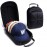 1pc EVA Hat Storage Bag for Men - Durable Baseball Cap Organizer, Portable & Protective with Multiple Compartments, Black with Blue Accents, Perfect for Travel or Home, Home Organization | Sleek Storage | EVA Material, Hat Rack