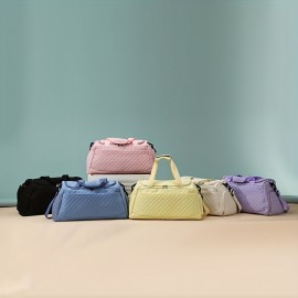 3pcs Handbag Set, New Quilted Fashion Three-Piece Set, Large Capacity Travel Bag Set, Outdoor Sports Tote Bag, Business Trip Luggage Organizer Bag, Separate Shoe Compartment, Makeup Bag, Handheld Fitness Bag Small Bag for Cosmetics and Toiletries