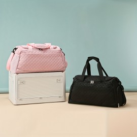 3pcs Handbag Set, New Quilted Fashion Three-Piece Set, Large Capacity Travel Bag Set, Outdoor Sports Tote Bag, Business Trip Luggage Organizer Bag, Separate Shoe Compartment, Makeup Bag, Handheld Fitness Bag Small Bag for Cosmetics and Toiletries