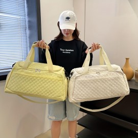 3pcs Handbag Set, New Quilted Fashion Three-Piece Set, Large Capacity Travel Bag Set, Outdoor Sports Tote Bag, Business Trip Luggage Organizer Bag, Separate Shoe Compartment, Makeup Bag, Handheld Fitness Bag Small Bag for Cosmetics and Toiletries