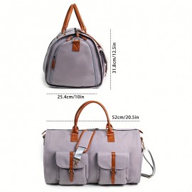 2-in-1 Carry-On Luggage & Duffle Handbag Convertible Travel Bag With Comfortable Shoulder Strap For Effortless Business Trips