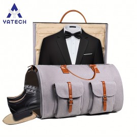 2-in-1 Carry-On Luggage & Duffle Handbag Convertible Travel Bag With Comfortable Shoulder Strap For Effortless Business Trips