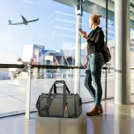 New Large Capacity Travel Tote Bag, Large Handbag, Men'S Handbag, Portable Overnight Luggage Bag, Unisex Sports Gym Bag, Sports and Outdoor Adventures - Casual Style, Hand Wash Only, Not Dry Clean, Large Capacity Duffel Bag, Duffel Bag For Men