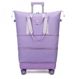 A Tote Bag with Wheels And a Handle, Suitable for Daily Outings, Short And Long Trips, Moving, And School, The Bottom of The Travel Bag Features Detachable Swivel Wheels, a Removable Handle, And Includes Dry And Wet Separation Bags, The Bottom Can Be Opened to Expand Two Layers, The Fabric Is And Scratch-Resistant, After Removing The Handle, It Can Be Used As a Suitcase, Available in Six Colors