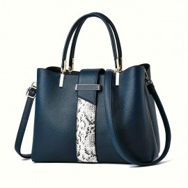 [Women's Large Capacity Handbag] JXZYW Women's Large Capacity Handbag - Elegant Work Bag with Zipper Closure, Spacious Tote for Business, Office, Travel - Available in Navy, Black, Burgundy, Beige - Professional & Everyday Purse, Business Accessory, Sophisticated Design, Durable Construction, Versatile Accessory, Working Women, Chic Accessory, Highquality Material, Office Ladies
