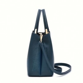 [Women's Large Capacity Handbag] JXZYW Women's Large Capacity Handbag - Elegant Work Bag with Zipper Closure, Spacious Tote for Business, Office, Travel - Available in Navy, Black, Burgundy, Beige - Professional & Everyday Purse, Business Accessory, Sophisticated Design, Durable Construction, Versatile Accessory, Working Women, Chic Accessory, Highquality Material, Office Ladies