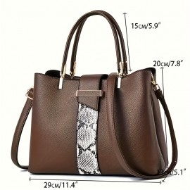 [Women's Large Capacity Handbag] JXZYW Women's Large Capacity Handbag - Elegant Work Bag with Zipper Closure, Spacious Tote for Business, Office, Travel - Available in Navy, Black, Burgundy, Beige - Professional & Everyday Purse, Business Accessory, Sophisticated Design, Durable Construction, Versatile Accessory, Working Women, Chic Accessory, Highquality Material, Office Ladies