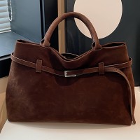 [Vintage Minimalist Handbag] Perfect Lily Women's Vintage Minimalist Handbag - Soft Tote with Metal Clasp Closure, Two Sturdy Handles & Magnetic Snap Closure, Coffee/Dark Brown/Red/Black for Work & Daily Use, Cute Purse