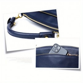 Wo 'S Handbag Handbag, New Fashion Trend, Washed Soft Business Commuter Handbag, Elegant Appearance, Exquisite Crafts Ship, Double Strap Handbag for Outdoor Travel, Phone And Coin Handbag, Large Capacity with Multiple Zipper Pockets