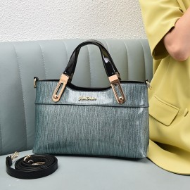 Women'S Luxury Crossbody Bag - Elegant Zipper Closure, Detachable Strap & Golden-Tone Hardware, Burgundy Red Handbag for Everyday, Office, Parties - Durable Painted Finish Women'S Purse, Crossbody Purse, Party Accessory, Sophisticated Accessory, Polyester Lined Interior, Evening Accessory, Vintage Style, Sturdy Construction, Shoulder Bag, Fashion Women