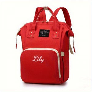 2pcs/1pc Stylish Color Block Backpack, Large Capacity Multifunctional Travel Shoulder Bag with Zipper and Multiple Compartments, Suitable for Daily Use, Travel, Commuting, Personalized Name Embroidery Available