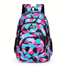 Stylish Multifunctional Travel Backpack for Men and Women, Large Capacity, Lightweight Commuter Student Bag with Tablet Compartment, Adjustable Shoulder Straps, Polyester Lining, Casual Convertible Design, Backpack for Travel