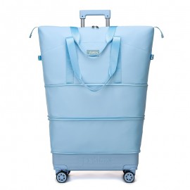 A Tote Bag with Wheels And a Handle, Suitable for Daily Outings, Short And Long Trips, Moving, And School, The Bottom of The Travel Bag Features Detachable Swivel Wheels, a Removable Handle, And Includes Dry And Wet Separation Bags, The Bottom Can Be Opened to Expand Two Layers, The Fabric Is And Scratch-Resistant, After Removing The Handle, It Can Be Used As a Suitcase, Available in Six Colors