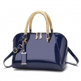 [Elegant Evening Clutch Purse] Golden-Tone Chain Strap & Zipper Closure, Women's Elegant Evening Clutch Purse - Large Capacity for Weddings, Parties, Formal Events - 7 Colors (Black Shown)