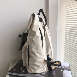 Men's & Women's Heavy-Duty Large Capacity Backpack - Large School College Travel Bag with Padded Adjustable Straps, Heavy-Duty Nylon Bookbag for Books, Laptop,,, Durable Black/Grey Backpack for & s