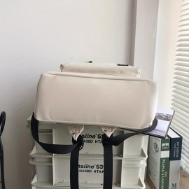 Men's & Women's Heavy-Duty Large Capacity Backpack - Large School College Travel Bag with Padded Adjustable Straps, Heavy-Duty Nylon Bookbag for Books, Laptop,,, Durable Black/Grey Backpack for & s