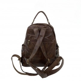 Women'S Vintage Backpack - Large Capacity Purse with Adjustable Strap, Zipper Closure, Synthetic Bag for Women, Coffee Brown/Black - Everyday, Work, Party, Travel - Y2K Street Style Handbag, Party Accessory, Retro Aesthetic, Durable Construction, Spacious Tote, Fashion Lovers