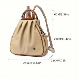 Women'S Convertible Handbag & Backpack - Large Capacity Tote with Zipper Closure, Spacious Interior for Work, Travel, Everyday Use - Elegant Synthetic Purse with Side Pocket - Convertible Shoulder Bag Clutch for Women, Commuting Accessory, Sleek Design, Durable Construction, Fashion Lovers