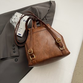 Vintage College-Style Women'S Backpack with Large Capacity, Fashionable And Versatile, Suitable for Casual Outings And Students' Books.