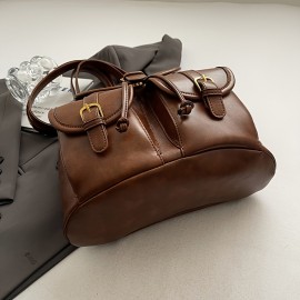 Vintage College-Style Women'S Backpack with Large Capacity, Fashionable And Versatile, Suitable for Casual Outings And Students' Books.