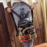 Mexican Niche Double-Shoulder Bag for Women New Fashion Color Block Large Capacity Travel Backpack Trendy Ladies' Handbag