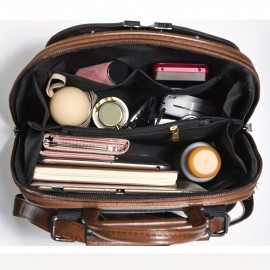 Women'S Minimalist Backpack - Laptop Bag with Adjustable Shoulder Straps, Zipper Closure, Spacious Interior Compartment - Durable Polyester Backpack for Work, Travel, School, Everyday Use - Elegant Women'S Backpack in Black, Backpack for Travel, Work Bag, Sleek Design, Sturdy Construction, Office Women, Elegant Backpack For Women, Backpack For Women, Laptop Backpack For Women, Women'S Backpack, School Bag For, Bag For Women