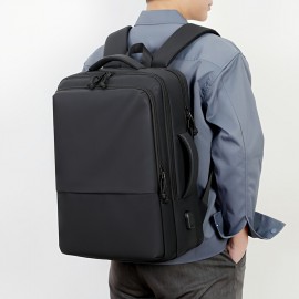 Women's Professional Laptop Backpack for 16-Inch Devices - Lightweight Synthetic Leather-like Backpack with Adjustable Shoulder Straps & Top Handle, Front Zipper Closure, Minimalist design in Mint Green, Dark Gray, Purple, Blue, Black, - Ideal for Work, School, Travel, Backpack for Travel, Office Essentials, Modern Aesthetic, Highquality Material, Device Carrier, Office Workers, School Bag, Sleek Design, Smooth Finish, Business Professionals