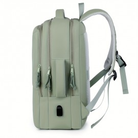 Women's Professional Laptop Backpack for 16-Inch Devices - Lightweight Synthetic Leather-like Backpack with Adjustable Shoulder Straps & Top Handle, Front Zipper Closure, Minimalist design in Mint Green, Dark Gray, Purple, Blue, Black, - Ideal for Work, School, Travel, Backpack for Travel, Office Essentials, Modern Aesthetic, Highquality Material, Device Carrier, Office Workers, School Bag, Sleek Design, Smooth Finish, Business Professionals