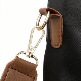 Sweet as Can Bee Women's Fashion Backpack - Playful Bee & Floral Print, Large Capacity with Multiple Pockets, Durable Polyester, Adjustable Straps, Beige/Black, Machine Washable for Casual & Professional Use, Soft Shell Design, Zipper Closure