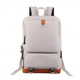 [Customizable Backpack] Lightweight Customizable Photo & Text Backpack | Oxford Fabric with Adjustable Straps, Black with Orange Accents, Machine Washable Personalized Gift, Ideal for Daily Commuting and Travel