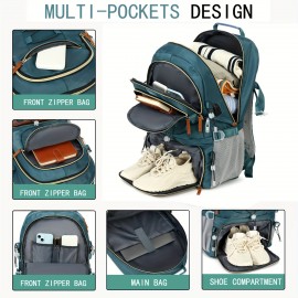 [Large Capacity Backpack] ENOSHI 40L Large Capacity Backpack with Laptop Compartment & Shoe Storage - Heavy-Duty Travel Hiking Camping Backpack, Port, Adjustable Straps, 17.3 Inch Laptop Sleeve for Outdoor,, - Compatible with 40L Capacity (Men