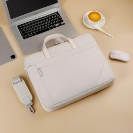 Unisex Business Laptop Bag with Shockproof Airbag, Lightweight Oxford Shoulder Crossbody Briefcase with Detachable Strap & Laptop Compartment, Zipper Closure, Polyester Lining for Office, Commute, Travel, Laptop Carrying Case, Commuter Bag, Sleek Design, Durable Zipper Closure