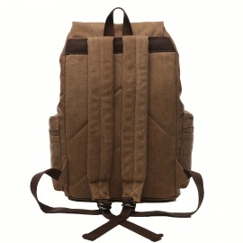 Vintage Canvas Backpack - Large Capacity, Durable Multi-Compartment Laptop Bag for Men & Women, Adjustable Straps, Zipper Closure, Ideal for Daily Commute & School, Casual Style, Backpack for School, Commuter Bag, Classic Design, Sturdy Construction, Backpack For Women, Backpack For Men, Laptop Backpack, Travel Backpack
