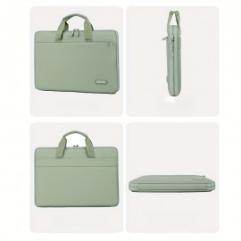 Personalized 180° Open-Close Durable Laptop Briefcase, Oxford Fabric Material, 14/15 Inch Computer Bag with Custom Butterfly Letter Design - Ideal Gift for School, Office, or Valentine'S Day - Black, Light Purple, Green, Gray, Dark Gray, Blue