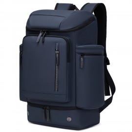[Navy Blue Travel Backpack] 15.6-Inch Laptop Navy Blue Travel Backpack | Men's Backpack with Multiple Zippered Pockets, Shoe Storage, Adjustable Straps - Airline Approved for Hiking, Outdoor Sports & Daily Commute